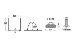 High Peak Mehrzweckzelt Lido -Dometic || Outwell || High Peak Verkäufe 615331 4452195