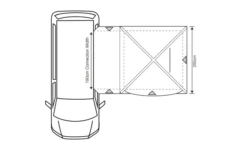 Outdoor Revolution Cayman Midi Air Vorzelt Low 180 Bis 210 Cm -Dometic || Outwell || High Peak Verkäufe 633247 4431471