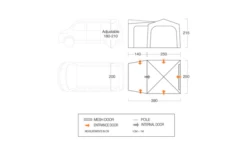 Vango Tailgate Hub Low -Dometic || Outwell || High Peak Verkäufe 703193 4852478