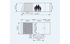 Dometic Rarotonga DA FTT 401 AIR LH Aufblasbares Driveaway Vorzelt 3 M Modell Links -Dometic || Outwell || High Peak Verkäufe 707747 4801769
