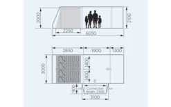 Dometic Rarotonga DA FTT 401 AIR TC LH Aufblasbares Driveaway Vorzelt 3 M Modell Links -Dometic || Outwell || High Peak Verkäufe 707879 4802012