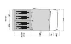 Outwell Greenwood 4 Tunnelzelt -Dometic || Outwell || High Peak Verkäufe 748523 5009078