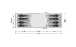 Easy Camp Huntsville Twin 800 Tunnelzelt Für 8 Personen -Dometic || Outwell || High Peak Verkäufe 782504 5172620