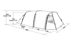Easy Camp Huntsville 600 Tunnelzelt Für 6 Personen -Dometic || Outwell || High Peak Verkäufe 782507 5172926