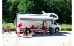 Fiamma F45L 450 Markise Gehäusefarbe Polar White Tuchfarbe Royal Grey 450 Cm -Dometic || Outwell || High Peak Verkäufe 808553 5279063