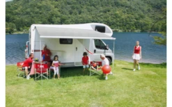 Fiamma F45s 260 Markise Gehäusefarbe Polar White Tuchfarbe Royal Grey 260 Cm -Dometic || Outwell || High Peak Verkäufe 811757 5283851