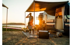 Fiamma F80s Ducato 320 Markise Gehäusefarbe Deep Black Tuchfarbe Royal Grey 320 Cm -Dometic || Outwell || High Peak Verkäufe 822725 5315027