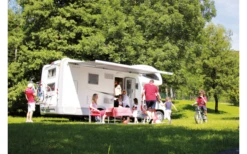 Fiamma F45eagle 350 Markise Mit Motor Gehäusefarbe Polar White Tuchfarbe Royal Grey 350 Cm -Dometic || Outwell || High Peak Verkäufe 823472 5319332